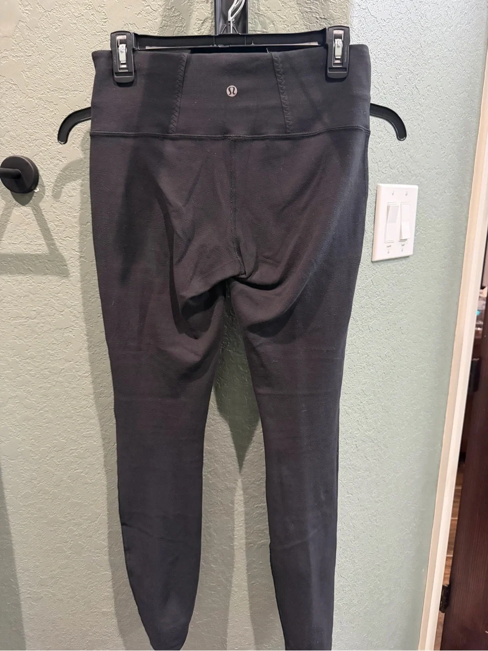 Vintage Women's High-Waist Black lululemon Leggings, full length, sz 8